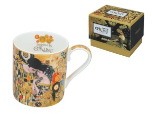 Kubek 340ml, porcelana - Inspirowany malarstwem G. Klimt (CARMANI)