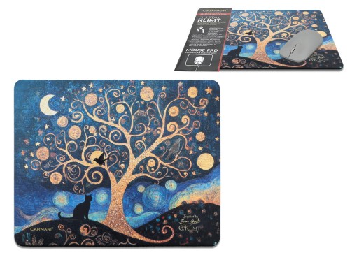 Podkładka pod mysz komputerową - kolaż: V. van Gogh, G. Klimt (CARMANI)