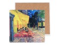 Podkładka ceramiczna 10,5x10,5cm - V. van Gogh, Taras kawiarni w nocy (CARMANI)