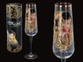 Kieliszek do szampana 220ml - G. Klimt, Pocałunek (CARMANI)