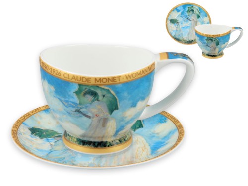 Filiżanka Vanessa - C. Monet, Kobieta z Parasolem (CARMANI)