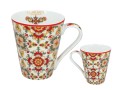 Kubek  z porcelany 370ml - Wzór marokański, Casablanca (CARMANI)