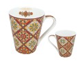 Kubek  z porcelany 370ml - Wzór marokański, Casablanca (CARMANI)