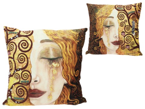 Poduszka z wypełnieniem/suwak - G. Klimt, Złote łzy (CARMANI)