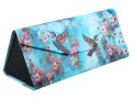 Etui na okulary, składane - Dekoracja kwiatowa, Kolibry (CARMANI)