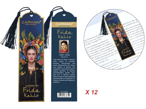 Kpl. 12 zakładek do książki - F. Kahlo (CARMANI)