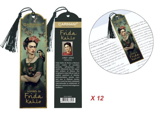 Kpl. 12 zakładek do książki - F. Kahlo (CARMANI)