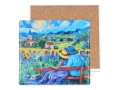 Podkładka ceramiczno-korkowa 10,5x10,5cm - Inspirowane malarstwem V. van Gogh (CARMANI)