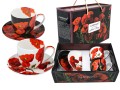 Kpl. 2 filiżanek  240ml ze spodkami - Floral story (CARMANI)
