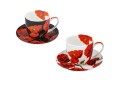 Kpl. 2 filiżanek  240ml ze spodkami - Floral story (CARMANI)