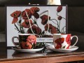 Kpl. 2 filiżanek  240ml ze spodkami - Floral story (CARMANI)