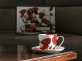 Kpl. 2 filiżanek  240ml ze spodkami - Floral story (CARMANI)