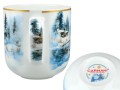 Kubek świąteczny ok. 500ml - Zima wszędzie, Wilki (CARMANI)