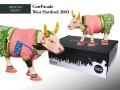 Krówka z tw. sztucznego - CowParade West Hartford 2003, Princess Preppy(ok. 9x14)
