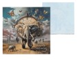 Podkładka szklana  pod kubek- inspirowana malarstwem S. Dali (CARMANI)