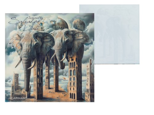 Podkładka szklana pod kubek - inspirowana malarstwem S. Dali (CARMANI)