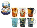 Kpl. 6 kubków 330ml w okrągłym pudełku - V. van Gogh (CARMANI)