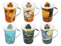 Kpl. 6 kubków 330ml w okrągłym pudełku - V. van Gogh (CARMANI)