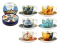 Kpl. 6 filiżanek-espresso 80ml w okrągłym pudełku - V. van Gogh (CARMANI)