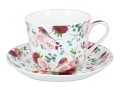 Filiżanka śniadaniowa 390ml ze spodkiem - Bird bouquet (HERITAGE)
