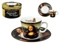 Filiżanka-espresso 90ml - L. da Vinci, Mona Lisa (CARMANI)