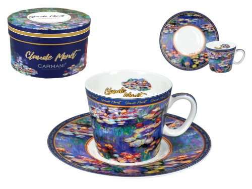Filiżanka-espresso 90ml - C. Monet, Lilie wodne (CARMANI)