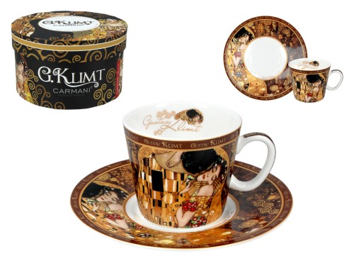 Filiżanka-espresso 90ml - G. Klimt, Pocałunek (CARMANI)