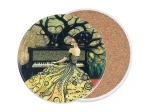 Podkładka ceramiczna, okrągła 11cm - Inspirowane malarstwem G. Klimt (CARMANI)