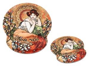 Podkładka pod mysz komputerową z poduszką na nadgarstek - A. Mucha, Kamienie Szlachetne (CARMANI)