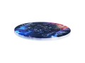 Kpl. 4 podkładek ceramicznych, okrągłe 10,5cm - Znaki zodiaku, Bliźnięta (CARMANI)