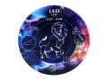 Kpl. 4 podkładek ceramicznych, okrągłe 10,5cm - Znaki zodiaku, Lew (CARMANI)