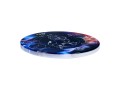 Kpl. 4 podkładek ceramicznych, okrągłe 10,5cm - Znaki zodiaku, Lew (CARMANI)