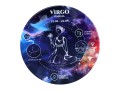 Kpl. 4 podkładek ceramicznych, okrągłe 10,5cm - Znaki zodiaku, Panna (CARMANI)