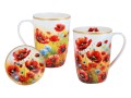 Kubek 600ml z sitkiem i przykrywką - L. Lozano, Maki (CARMANI)