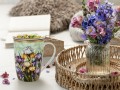 Kubek 600ml z sitkiem i przykrywką - L. Lozano, Irysy (CARMANI)