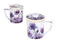 Kubek z zaparzaczem i przykrywką 400ml - L. Lozano, Lady`s Floral Symphony (CARMANI)