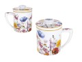 Kubek z zaparzaczem i przykrywką 400ml - L. Lozano, Lady`s Floral Symphony (CARMANI)