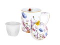 Kubek z zaparzaczem i przykrywką 400ml - L. Lozano, Lady`s Floral Symphony (CARMANI)