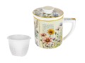 Kubek z zaparzaczem i przykrywką 400ml - L. Lozano, Herbal Harmony (CARMANI)