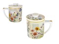 Kubek z zaparzaczem i przykrywką 400ml - L. Lozano, Herbal Harmony (CARMANI)