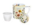 Kubek z zaparzaczem i przykrywką 400ml - L. Lozano, Herbal Harmony (CARMANI)