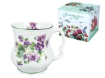 Porcelanowy kubek Babuni 370ml  - Fiołki (CARMANI)