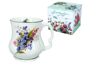 Porcelanowy kubek Babuni 370ml  - Polne kwiaty (CARMANI)