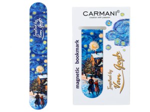 Zakładka magnetyczna - inspirowany malarstwem van Gogha, Świąteczna Noc pod gwiazdami (CARMANI)