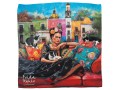 Apaszka z taminy 50x50cm - Inspirowana malarstwem F. Kahlo (CARMANI)