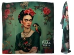 Apaszka z taminy 50x50cm - Inspirowana malarstwem F. Kahlo (CARMANI)