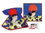 Apaszka z taminy 50x50cm - H. Ozdemir, Waste away the night (CARMANI)