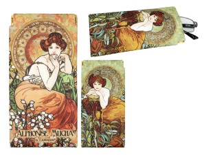 Etui na okulary, miękkie 9x18cm - A. Mucha, Kamienie Szlachetne, Topaz (CARMANI)