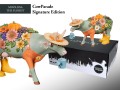 CowParade Signature Edition, Moolisa the Florist, autor: M. Fleurentine (20x30cm)