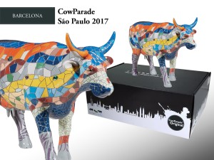 CowParade São Paulo 2017, Barcelona, autor: Andre Crespo (20x30cm)